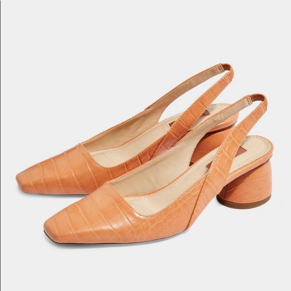 New Topshop JUSTIFY Slingback Court Heels